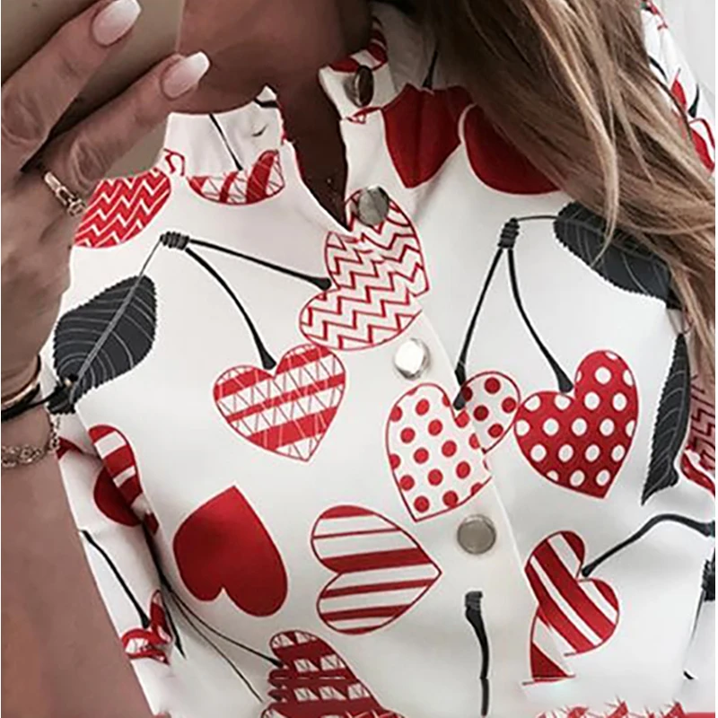 Женская Повседневная Блузка на пуговицах пуловер с длинным рукавом AM1480|Блузки| |