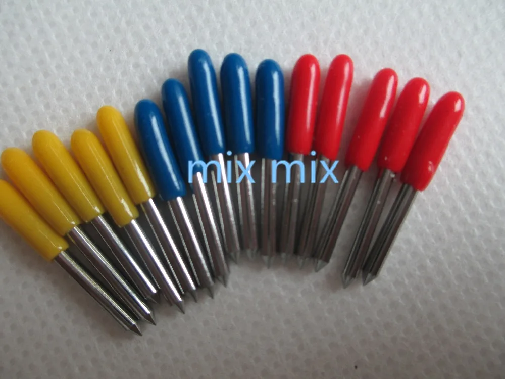 Fixmee 15 шт. Роланд режущий плоттер винил резак лезвие нож 30 45 60 градусов GCC Liyu кролик