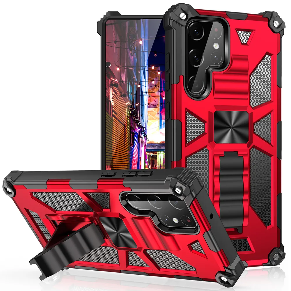 

Military Armor Case For Samsung Galaxy S22 Ultra S21 Plus S20 A03S A02S A22 A82 A32 A12 A52 A72 A51 A71 Kickstand Case
