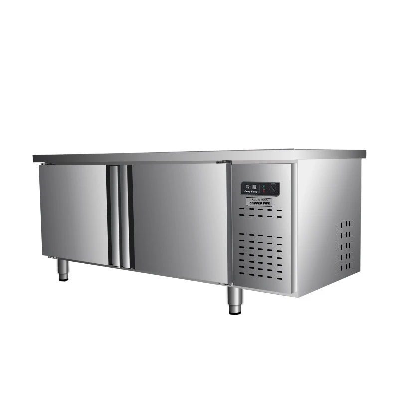 Коммерческий плоский Холодильный стол рабочий морозильная камера свежий