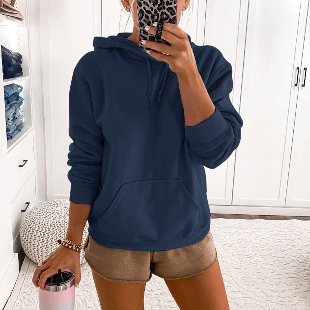 Women Brand Hooded Hoodies Streetwear Hip Hop And Sweatshirts Solid Red Black Gray Pink Green White Purple | Тематическая одежда и