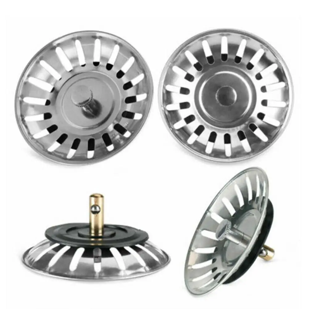 

Стальная заглушка пробка для кухонной мойки, для сливное отверстие для ванны, дуршлаг, слив, резервуар для воды, резиновые для раковины, сите...