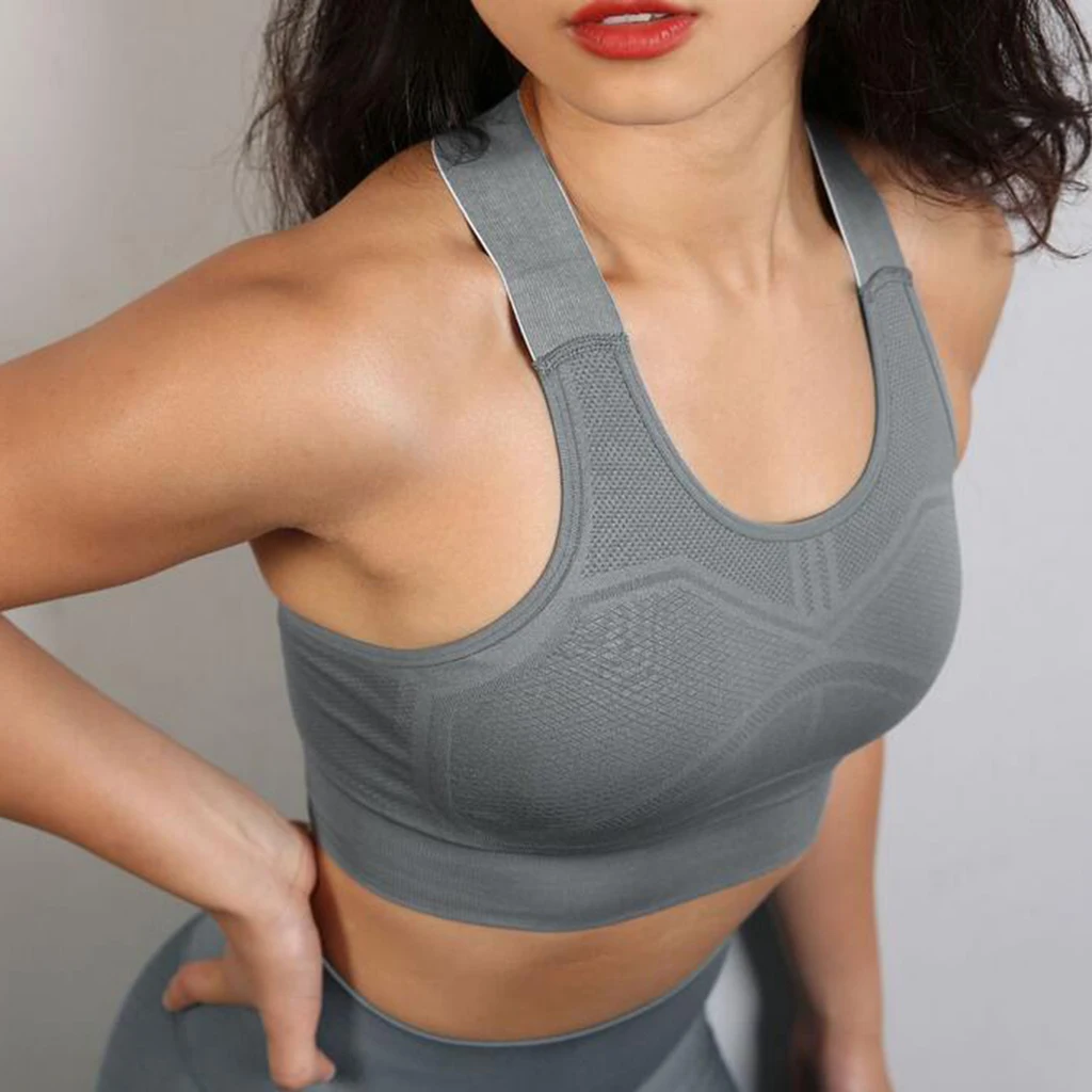 

Women's High Impact Workout Running Support No Underwire Sports Bra Padded