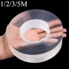 Новинка 2021, прочная нано-лента, прозрачная липучка, можно стирать и использовать повторно, высокотемпературная Двусторонняя лента, домашняя Настенная Наклейка