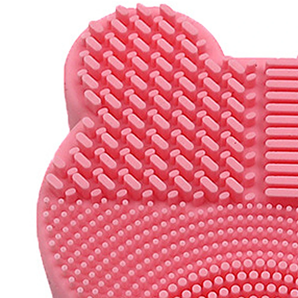 Коробка для чистки кистей макияжа в форме симпатичного медведя губка теней век и