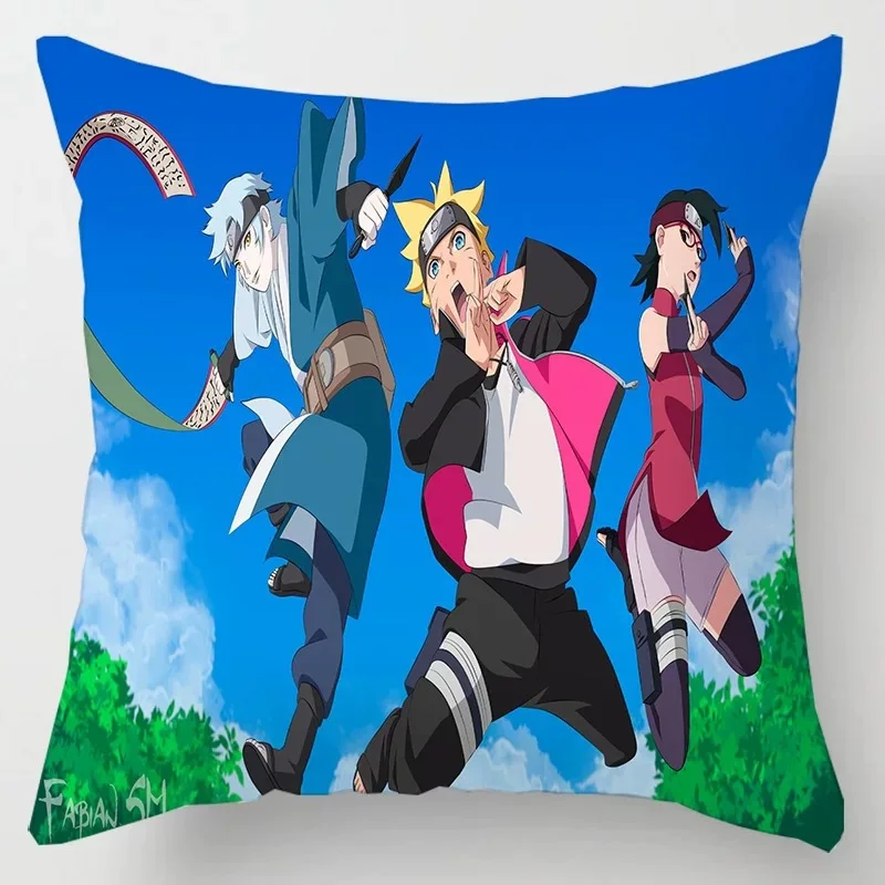 Подушка Какаси 45x45 наволочка для мальчика из японского аниме подушки обнимания