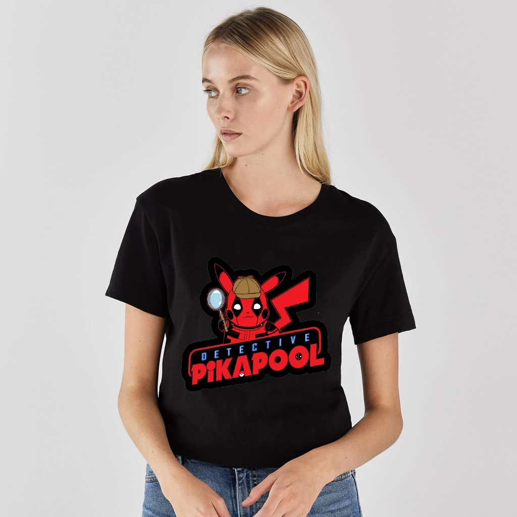 Camisetas Hombre 9 Kawaii Pika/женская футболка с рисунком NO COFFEE NO WORKEE, лето, свободная футболка с рисунком, топ с короткими рукавами, плотно прилегающий Мягкий Топ для девочек - Цвет: Camisetas Hombre 9