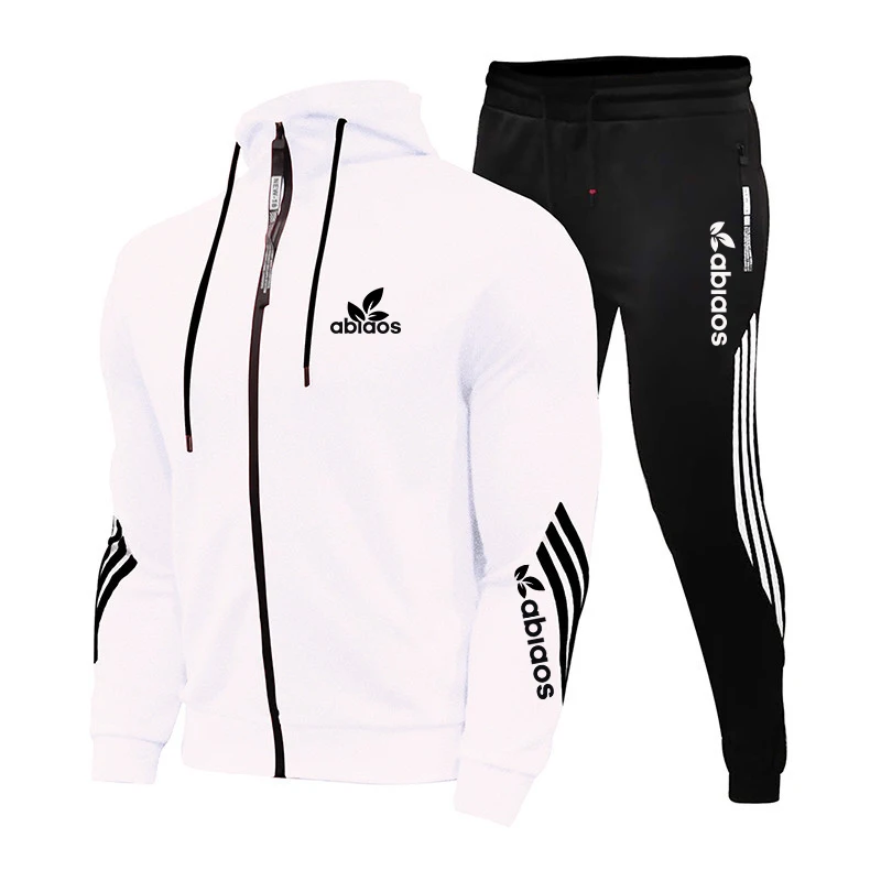 

Brand Clothing Men's Spring Autumn Hot Sale Men's Sets Hoodie+pants Two Pieces Sets Casual Tracksuit Male Sportswear 2021 New