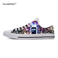 sci fi adventure tv series doctor who mens low top casual shoes 3d pattern logo men shoes