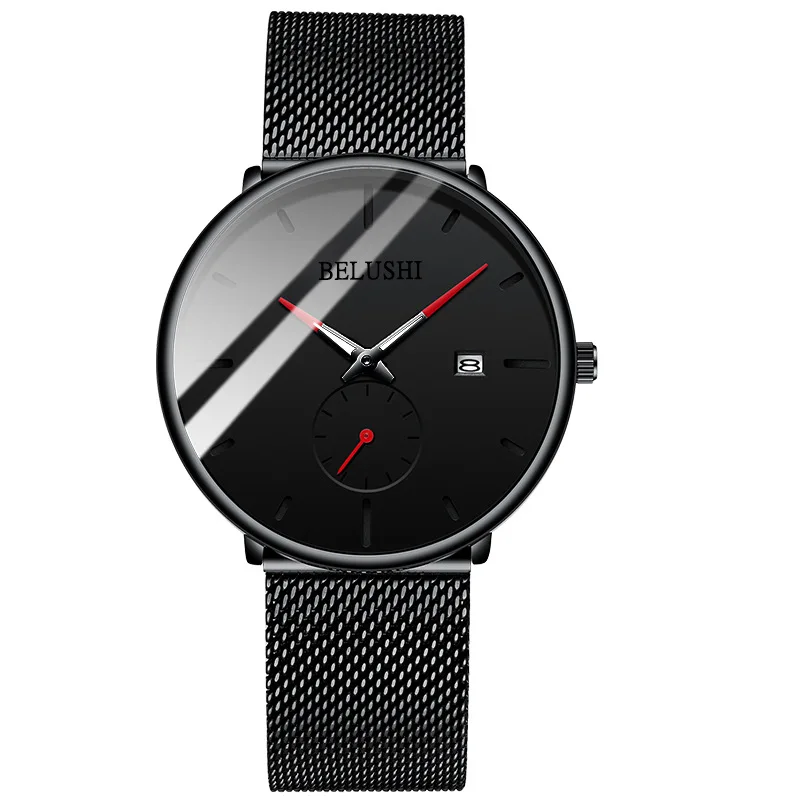 

New Men's Watch Business Casual Quartz Watch Waterproof Luminous Mesh Belt Trendy Fashion Watch Reloj Automatico