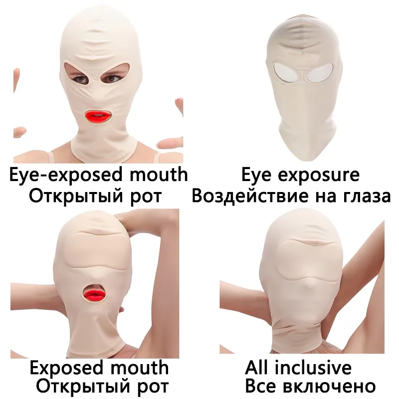 Многоцветный мягкий головы маска БДСМ бандаж наручники для Секс-игрушки пары