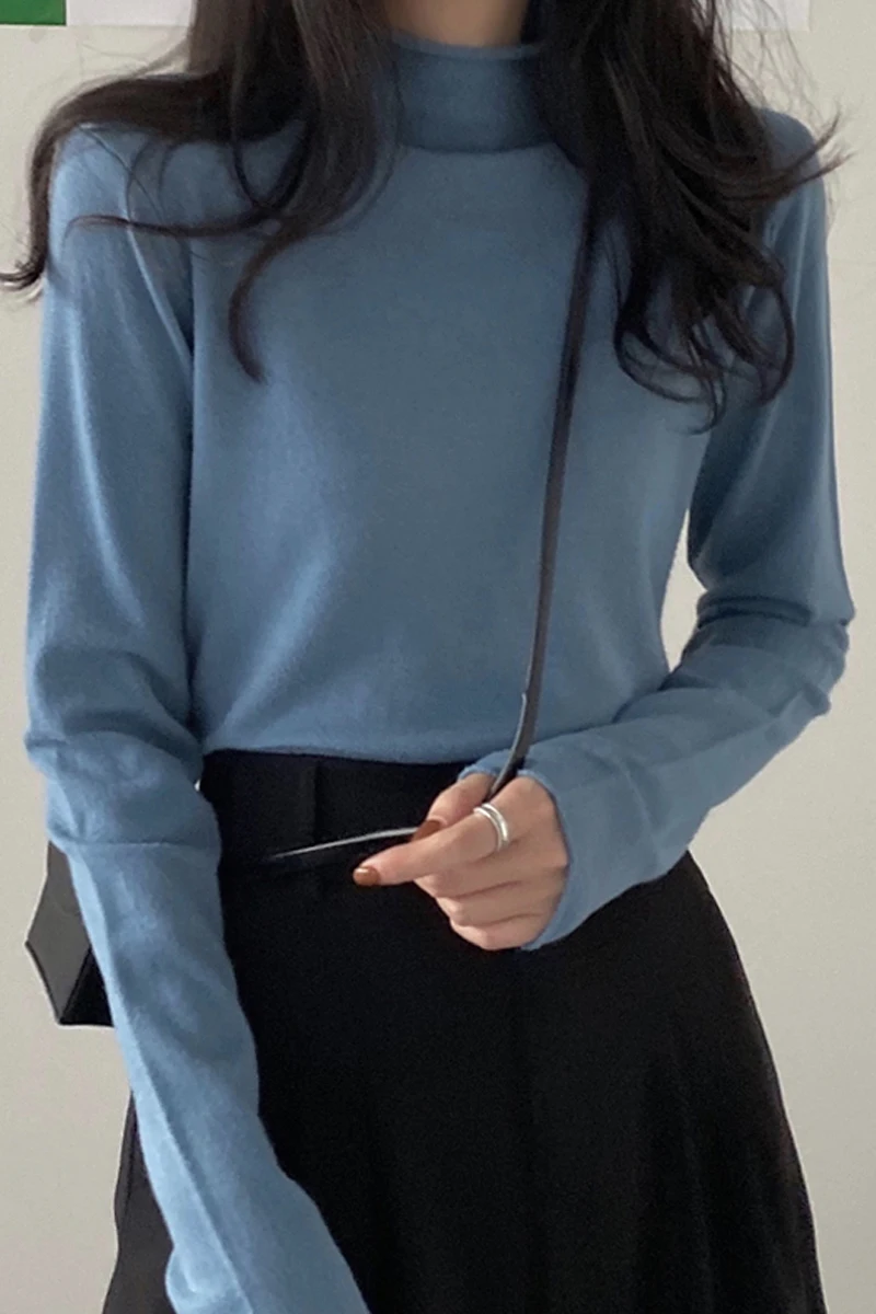 

2020 New Slim Half High Neck Women's Sweater