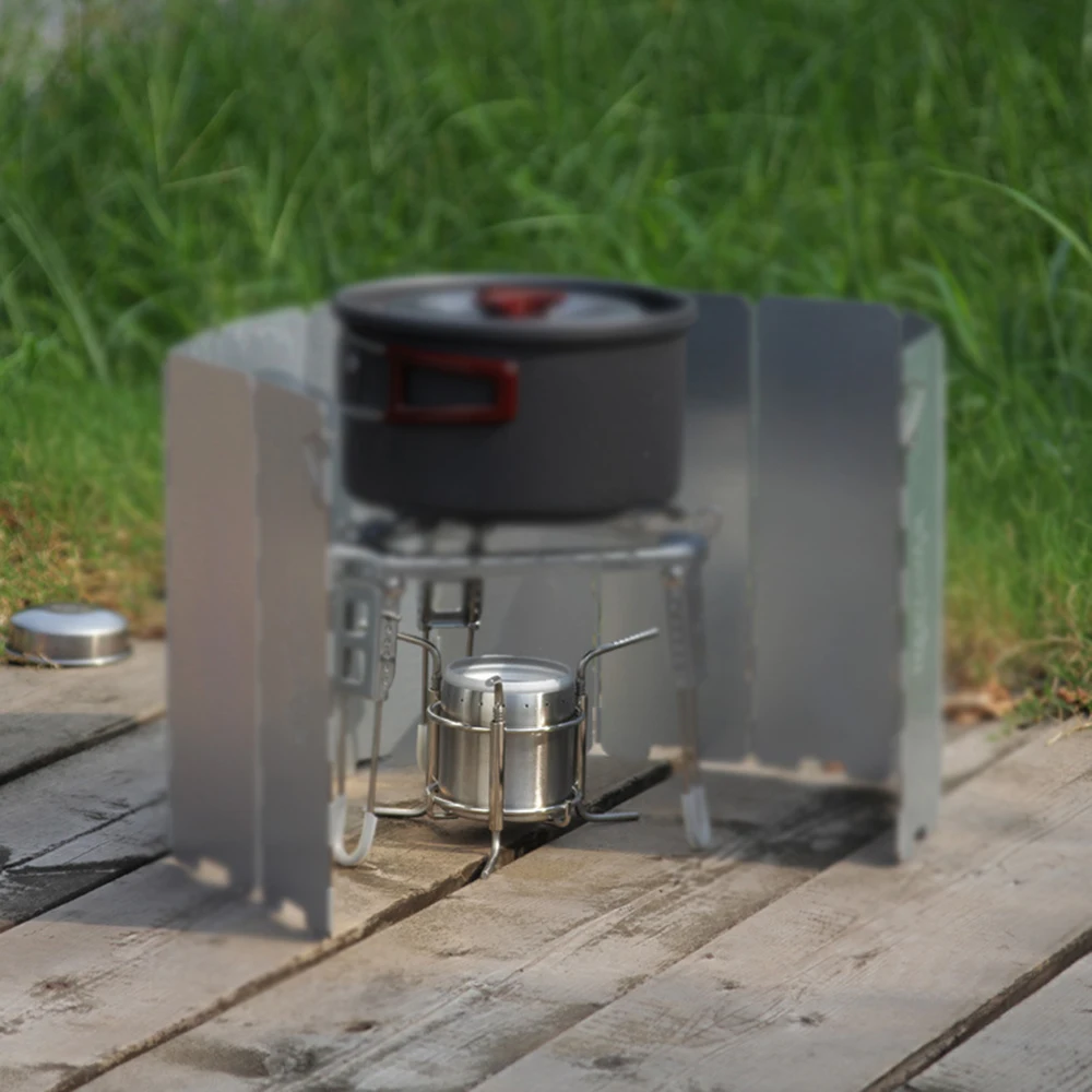 Outdoor Stoves Stainless Steel Portable Mini Ultra-light Spirit Burner Alcohol Stove Camping Furnace With Stand B-1 | Спорт и