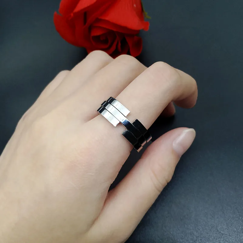Кольцо мужское из нержавеющей стали регулируемый стиль Властелин черных