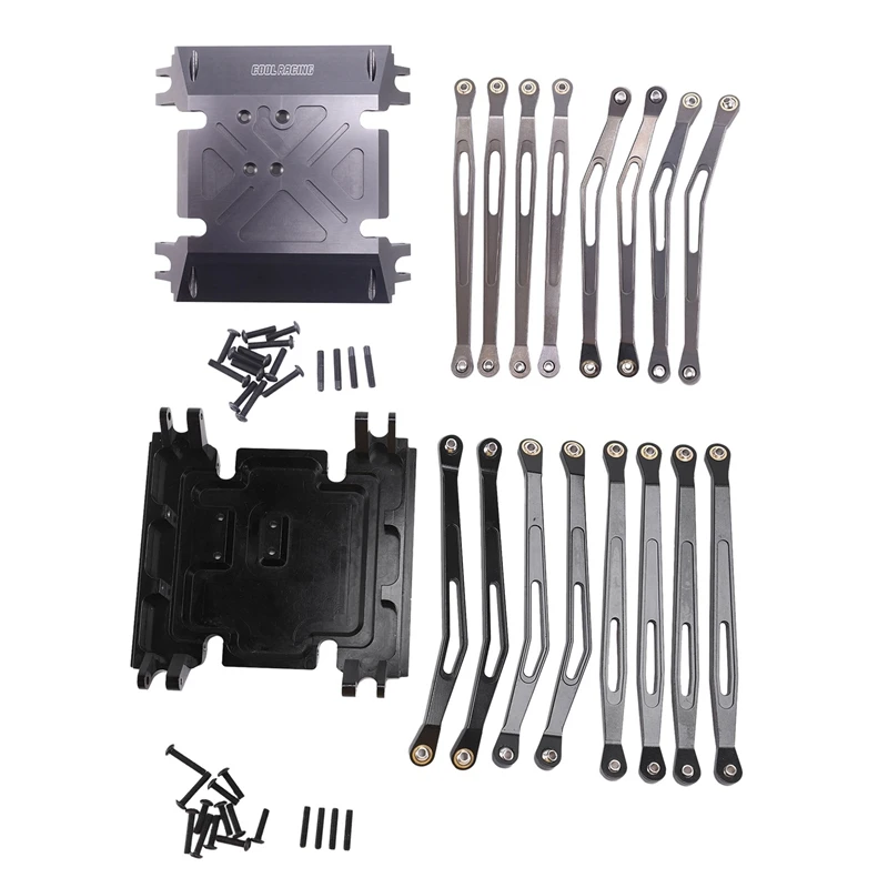 

for 1/10 Rc Axial Wraith Full Aluminum Skid Plate with 8 Suspension Link Rod