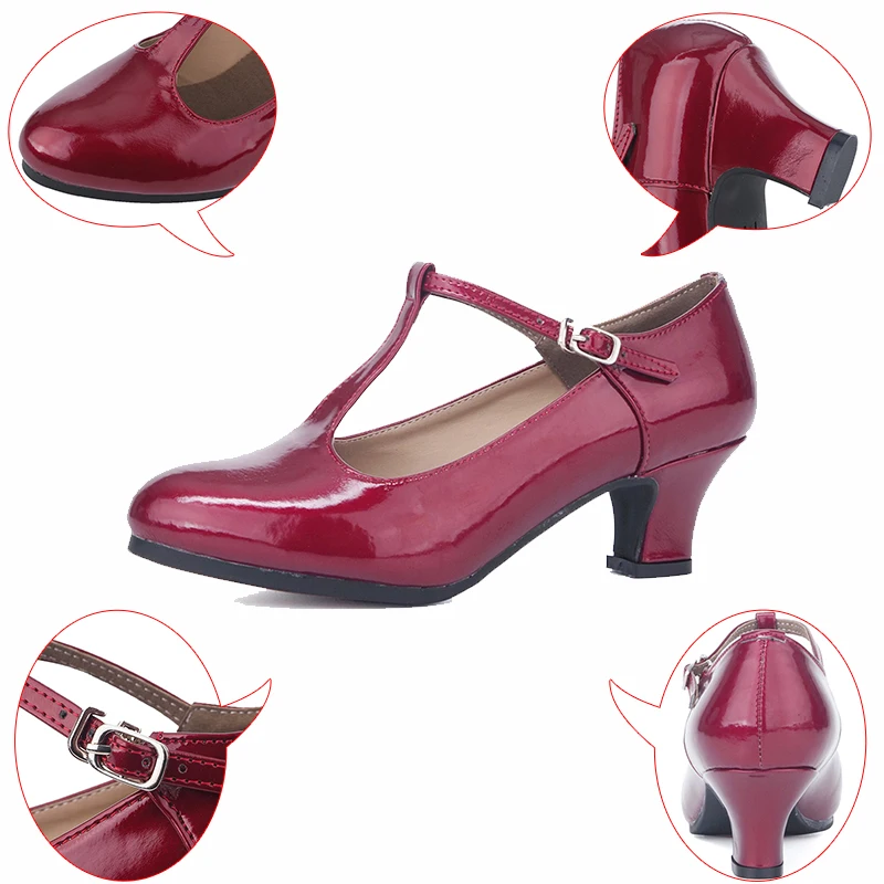 Женская обувь для бальных танцев из мягкой искусственной кожи Обувь латинских