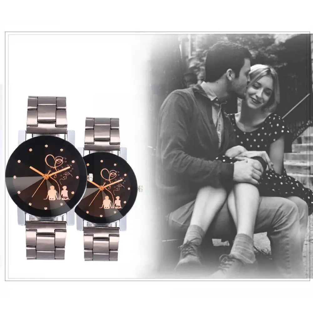 

Fashion Original Brand Couple Watch Men Watch Women Steel Pair Clock Watches T6k9