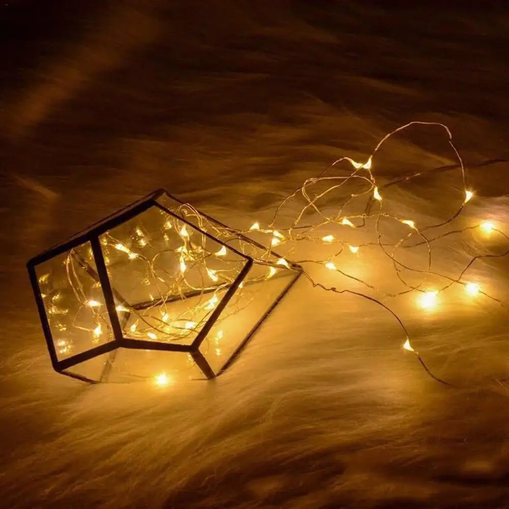 

Manual USB Connector String Light Multi-function LED Copper Light String Christmas Decoration Home Parties Decor