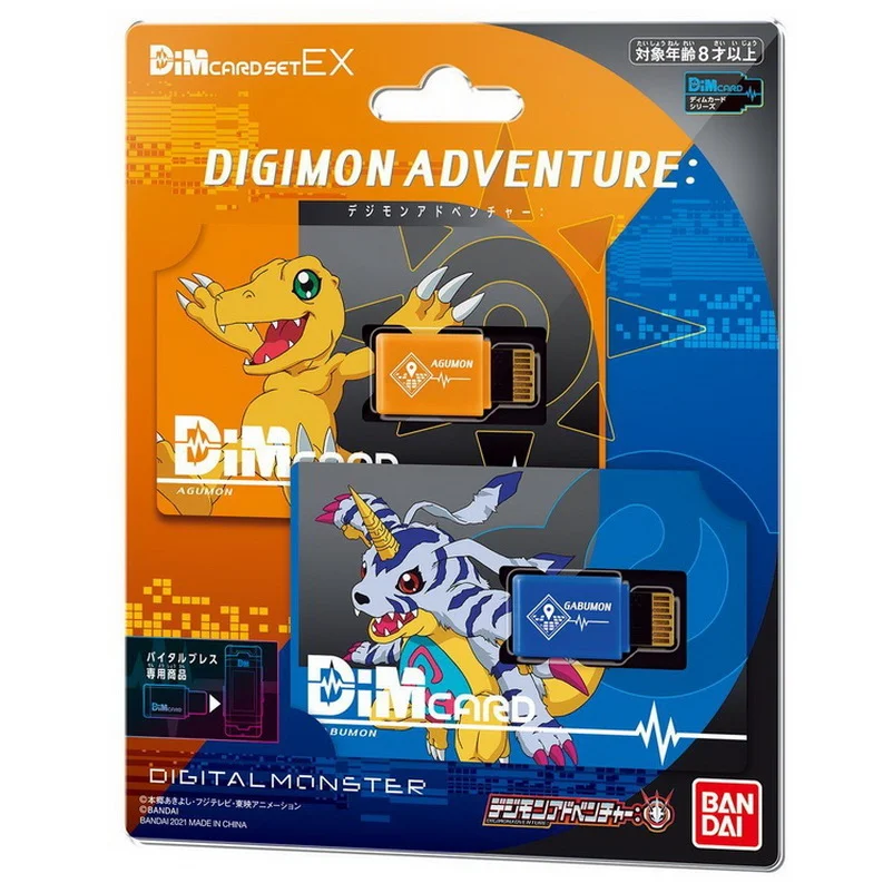 New BANDAI DIGIMON ADVENTURE Life Bracelet Suit DIM Card Agumon Gabumon V-mon Digimon Action Figures Kids Toys Gifts | Игрушки и хобби