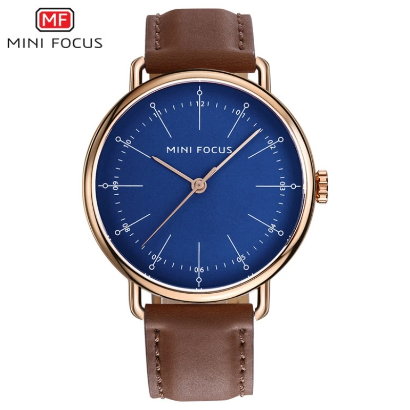 

Men's Watch Japan Watchmovement waterproof leather strap 0056G