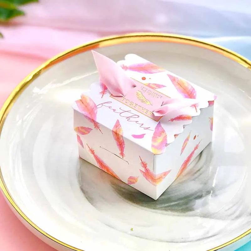 10 шт. Diy маленькая милая Горячая Распродажа Новая Свадебная подарочная коробка