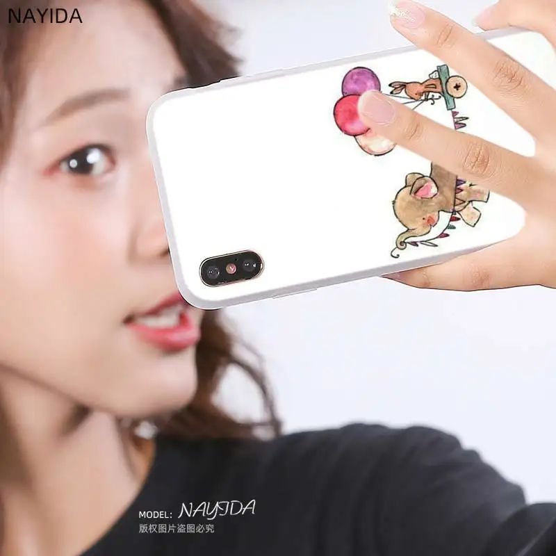 Чехол для телефона Samsung Galaxy A21 A31 A41 A51 A71 Cover A10 A20 A30 A40 A50 A60 A70 A80 A90 S Cute Elephant And Rabbit |