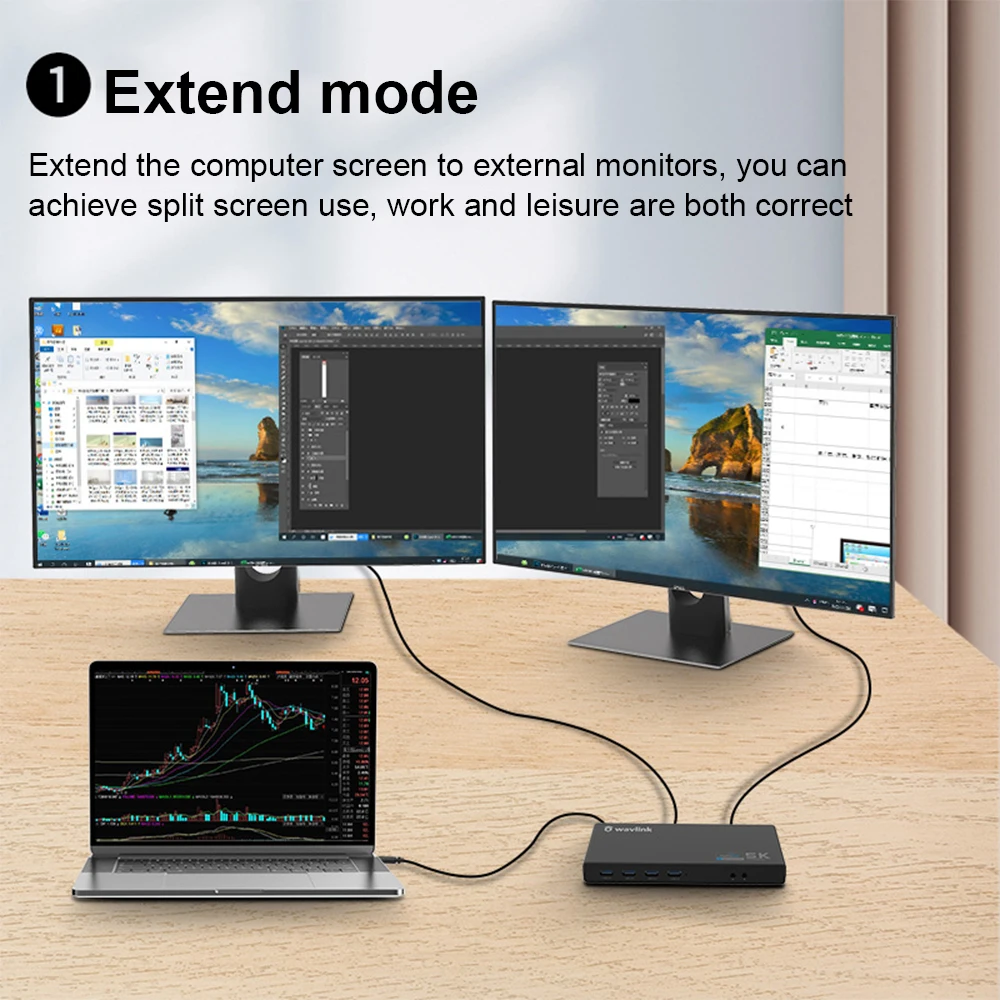 Wavlink USB 3 0 Универсальная док станция C Hub 5K Dual 4K HDMI совместимый DP несколько дисплеев