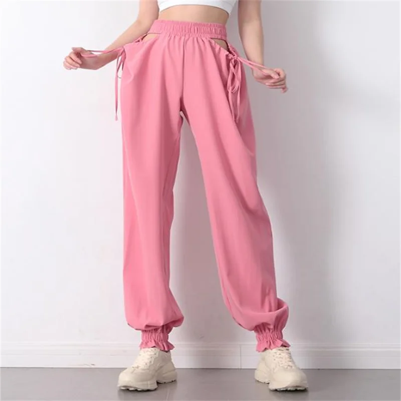 

Women Loose Sexy Yoga Pants Soft Sports Pants Exercise Fitness Running Gym Jogging Trousers Haren Workout Sport Pants