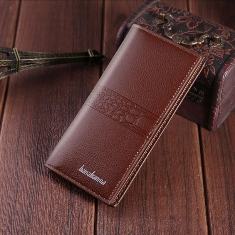 

Business Man Long Wallet Top Quality Men PU Leather Zipper Male England Style Card Holder Huge Capacity Concise Clutch Bag Solid