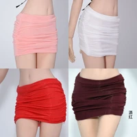 in stock 16 scale sexy female figure accessory super stretch pleated skirt dress clothes accessories model for 12 inches body