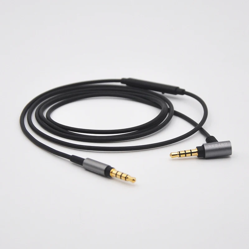 Черный аудиокабель OCC с микрофоном для SONY MDR-1000X/XM2 XM3 XM4 XM5