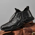 Кожаная обувь весна-осень мужская корейская модная красивая обувь Джокер Мужская обувь для отдыха британская летняя обувь для подростков