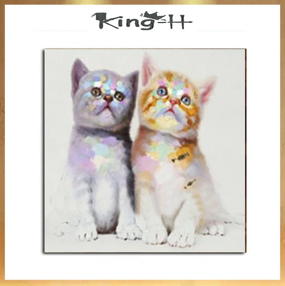 Декоративные ножи для кошек ручной работы живопись на холсте гостиной украшения