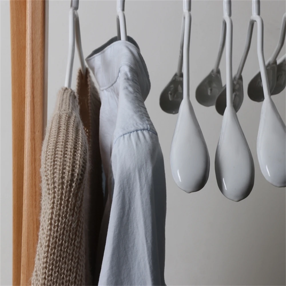 Белая креативная Антискользящая вешалка для одежды в Корейском стиле