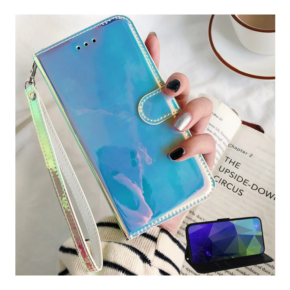 Роскошный зеркальный флип-чехол с подставкой для Samsung Galaxy A01 Core S8 S9 S10e S10 Plus A10s S21 A10