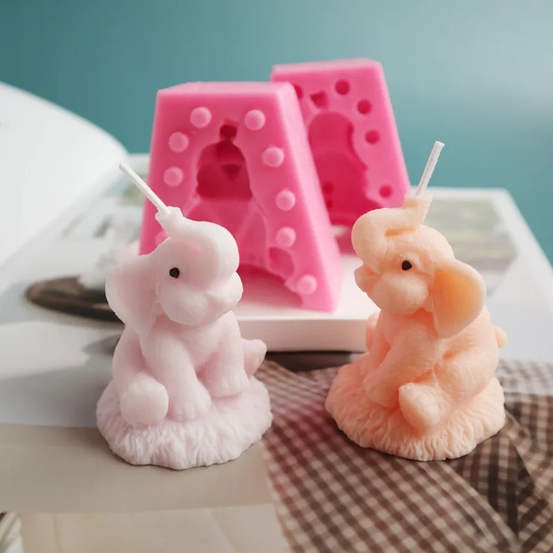 Diy Детская свеча в виде слона слон ароматический гипс силиконовые формы для