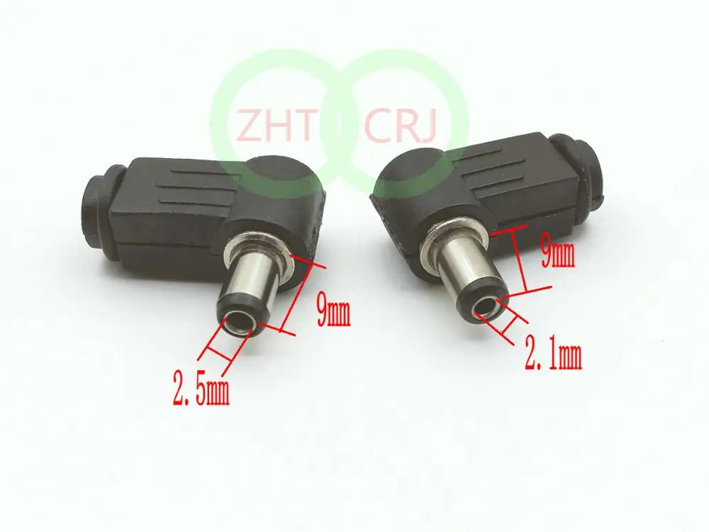 

DC 5Power 5mm X 2.5mm/5.5mmx2.1mm DC socket jack Right angle Charger Power Plug Solder
