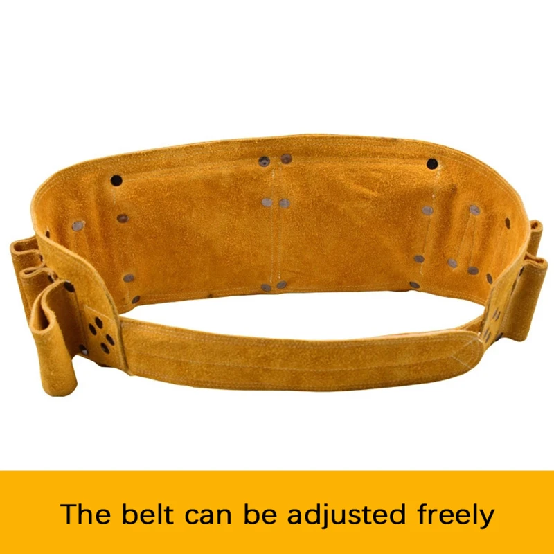 Продажа Многофункциональный коровья кожа ремень для инструментов сумка Толстые прочные декорации работник с несколькими карманами сумка на поясн...