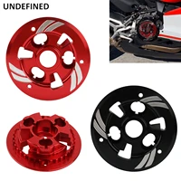 motorcycle racing engine clutch cover pressure plate black red cnc aluminum for ducati panigale multistrada streetfighter v4 v4s