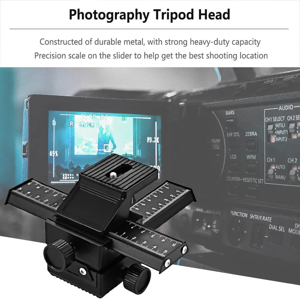 Pro 4 Way из магниевого сплава макро-фокусировка рельс слайдер крупным планом съемка