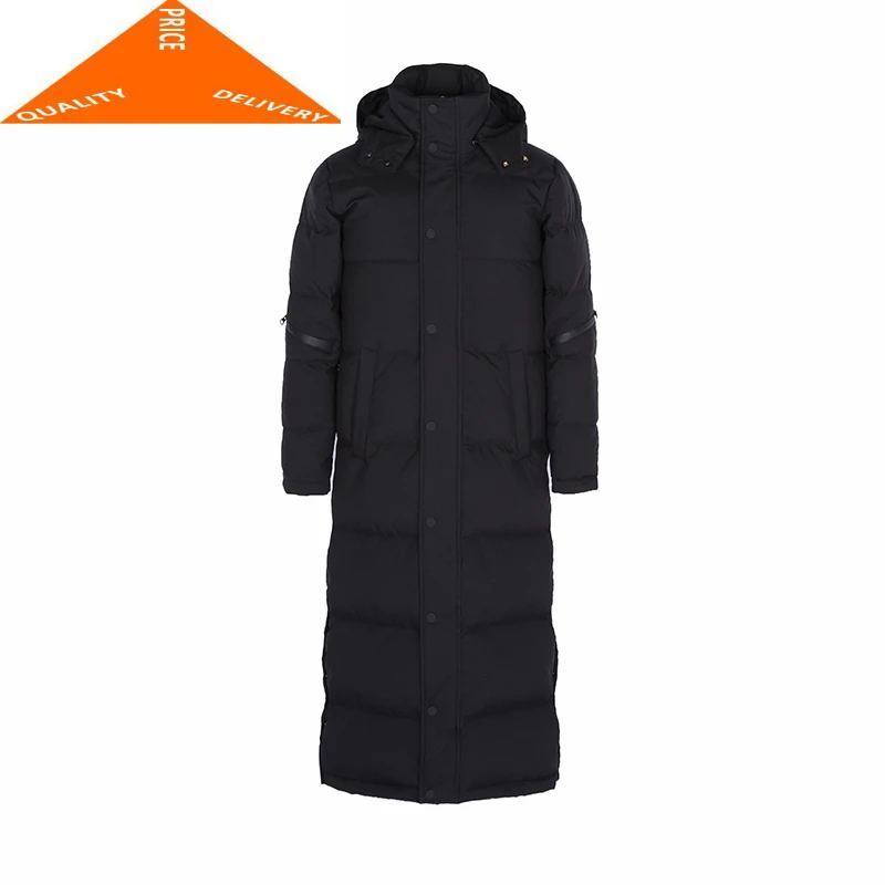 Мужская зимняя куртка плотная Теплая мужская на 20% утином пуху уличная одежда