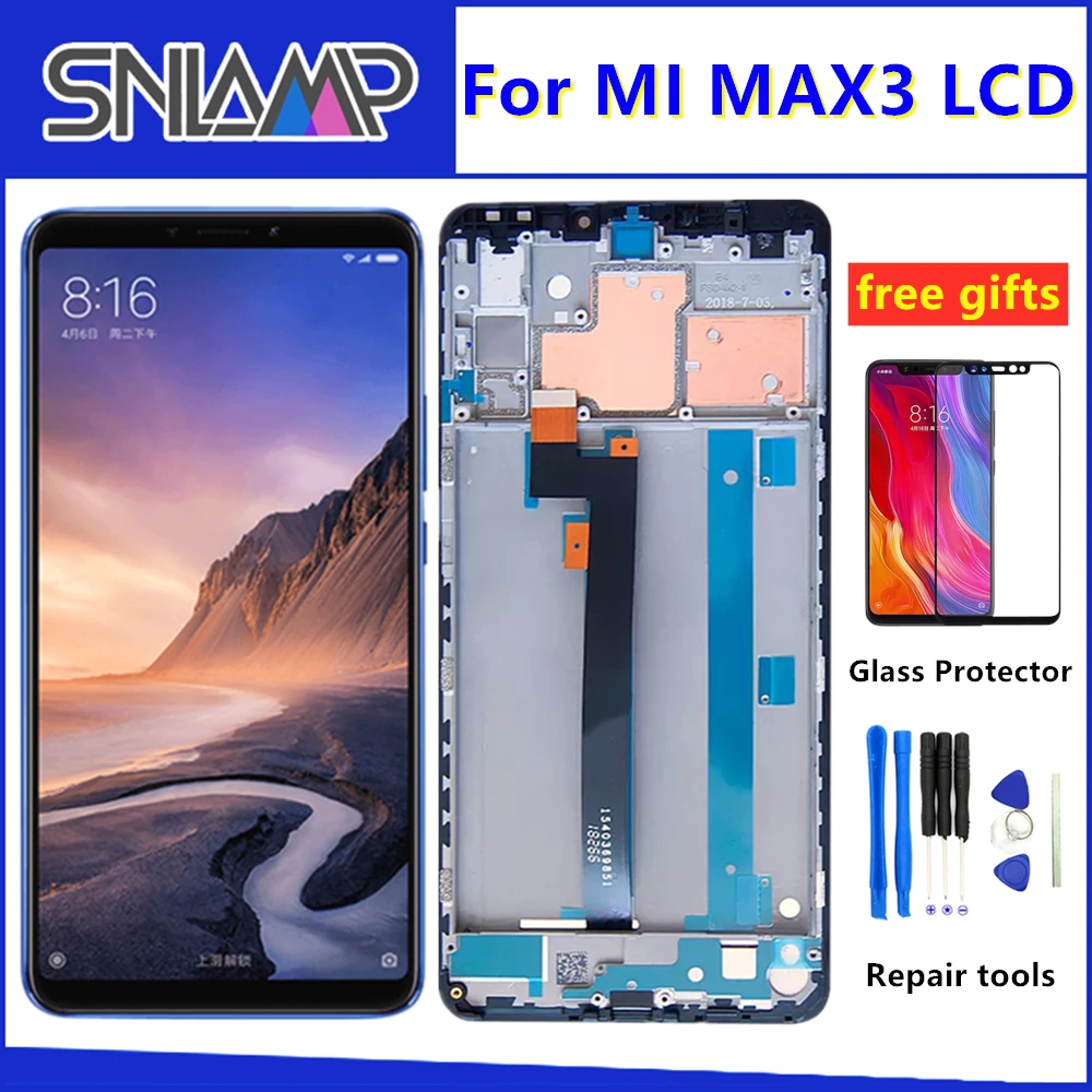 6 9 &quotОригинальный дисплей для Xiaomi Mi Max 3 lcd сенсорный экран дигитайзер в сборе с