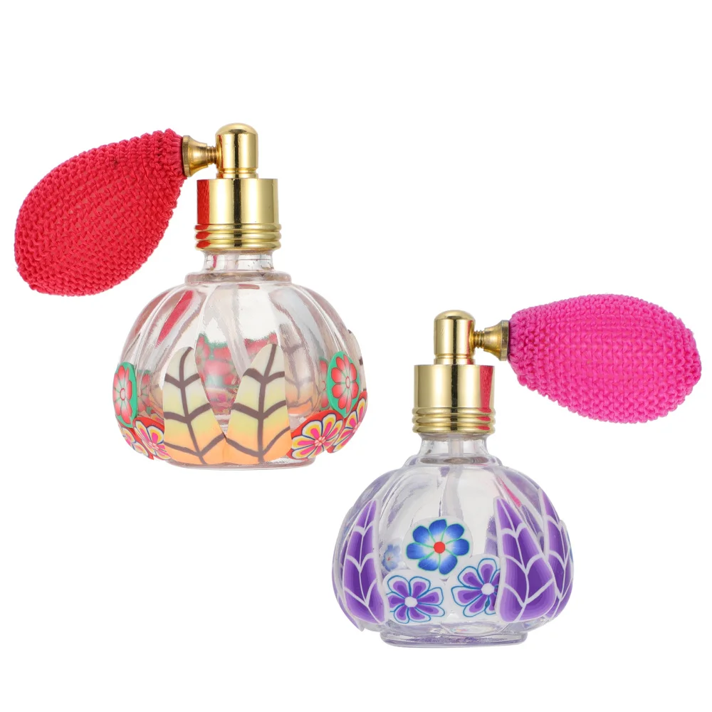 

2 Pcs 13ml Refillable Perfume Bottles Spray Perfume Bottle Pumpkin Shape Bottles