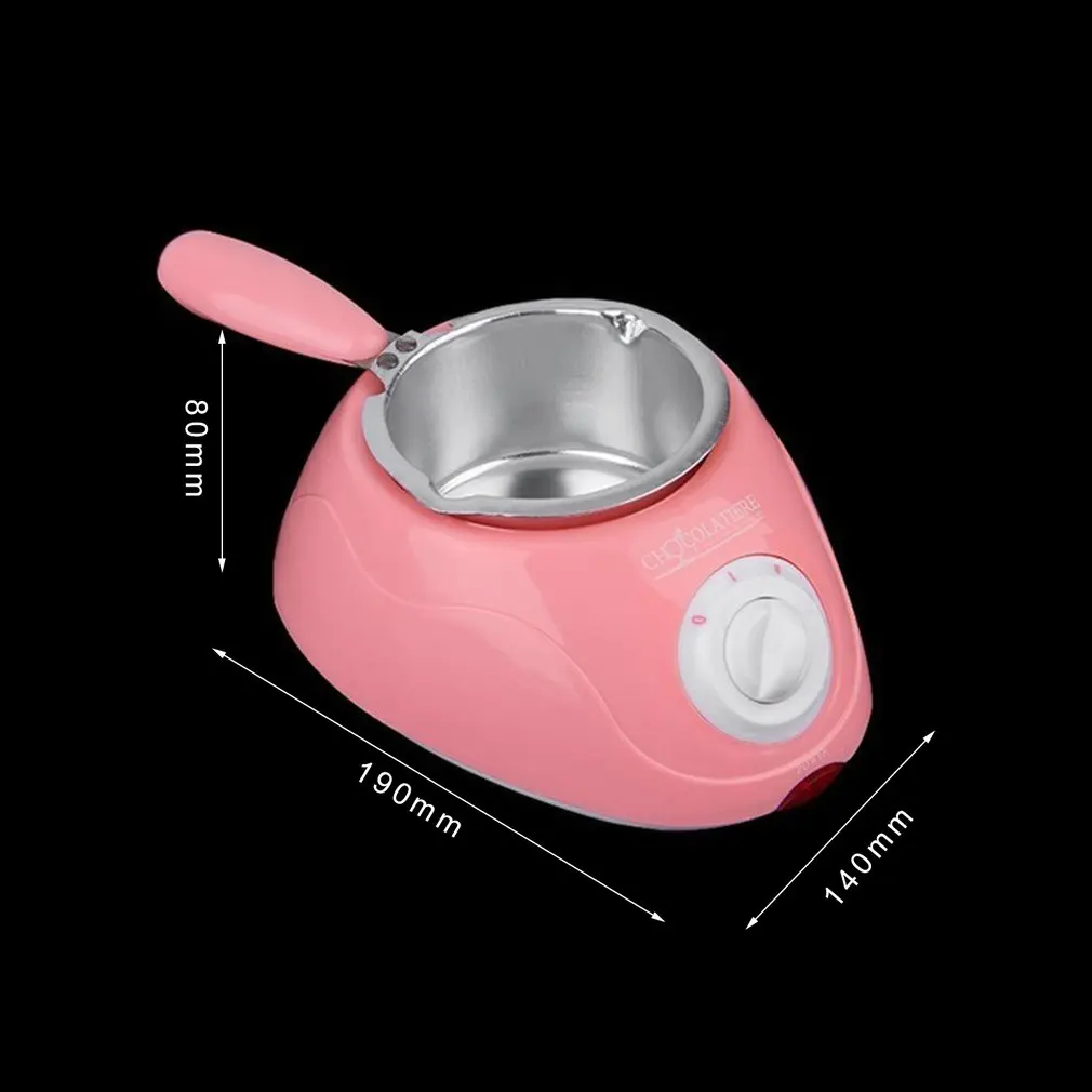 

Durable Stainless steel Chocolate Melting Pot Electric Fondue Melter Machine DIY Tool Mould+Spatula+fork+Bamboo stick EU plug
