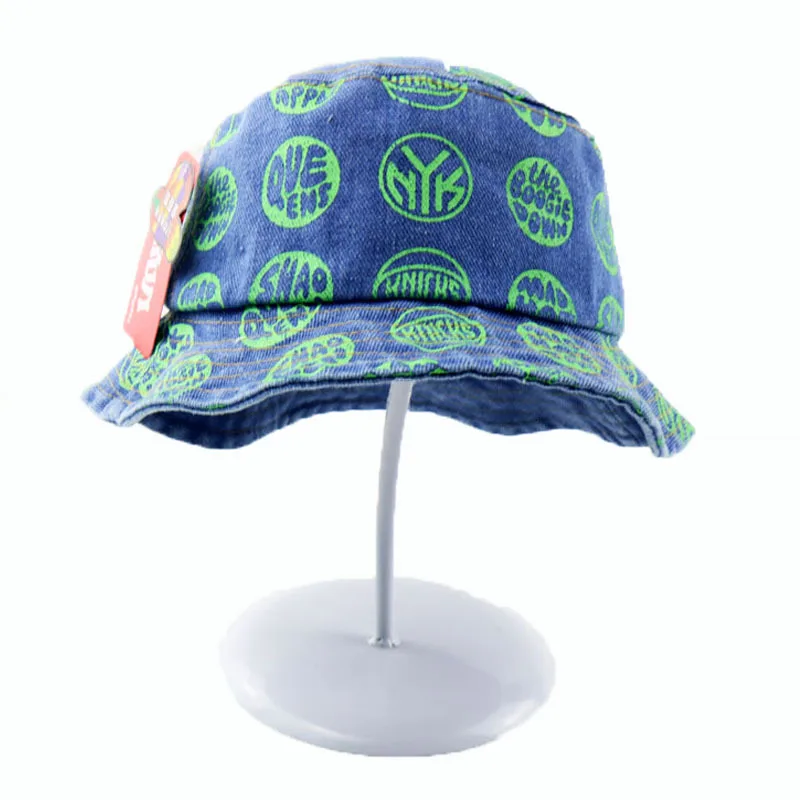 

Children Cowboy Bucket Hats Casual Letter Toddler Baby Fisherman Hat Summer New Beach Sunshade Caps Outdoor Kids Basin Bonnet