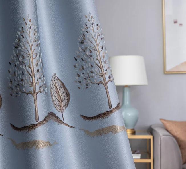 Современные высокоточные жаккардовые занавески в европейском стиле на заказ для