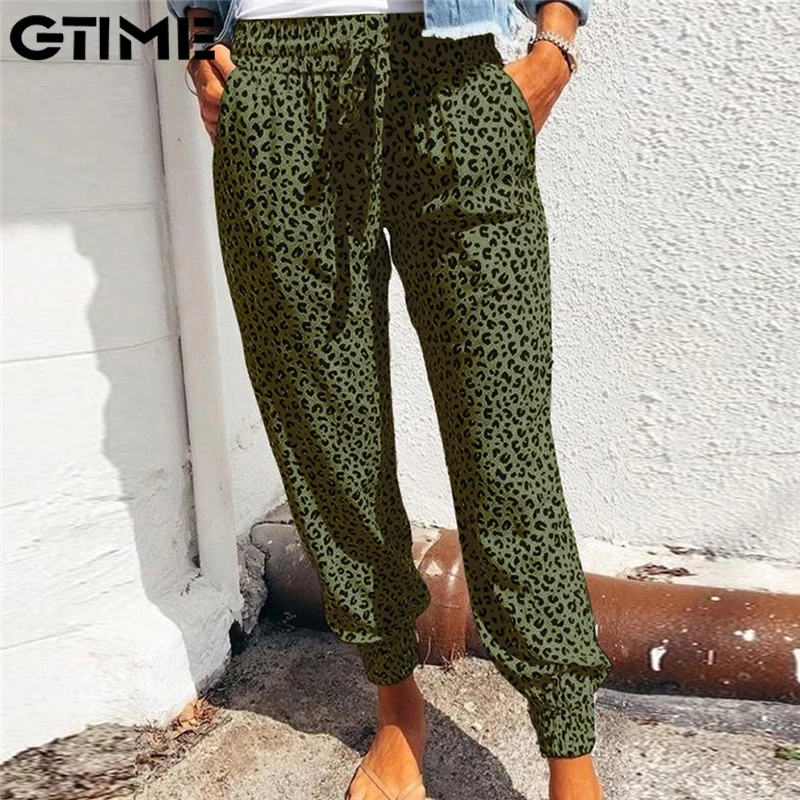 

Plus Size Casual Women Trousers 2021 Summer Ankle-Length Harem Pants Fashion Print High Waist Pants #LAHXZ-615