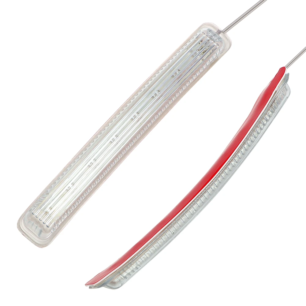 

Universal DC 12V 2PCS LED Car Light Source Auto Rearview Mirror FPC Turn Signal Light Yellow Soft 8 SMD Indicator Lamp