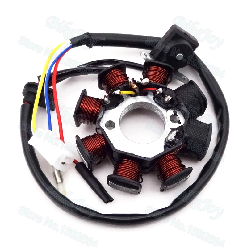 8 катушек переменного тока статор магнето для GY6 49cc 50cc мопед скутер Sunl Roketa Vespa ATV Quad