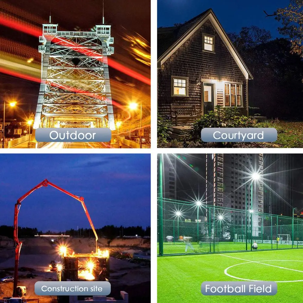 

2pcs LED Flood Light 50W Outdoor Wall Reflector Lamp Street Garden Floodlight Waterproof IP65 Spotlight Lighting AC 220V 240V